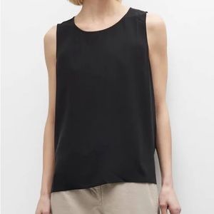 COPY - Eileen Fisher Women's Silk Crewneck Tank with Keyhole on back Tiny Slit …